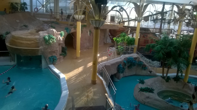 Suklaasuihkulähde yllätti aamupalalla. Kuva: Elisa Helenius