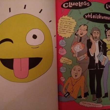 Kuva on sarjakuva-albumista Nousu ja tuho.