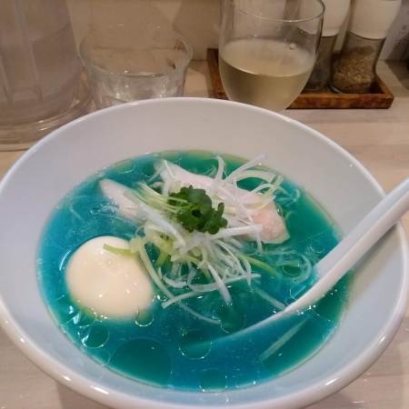 Blue Ramen in Kipposhi (Asakusa, Tokyo).