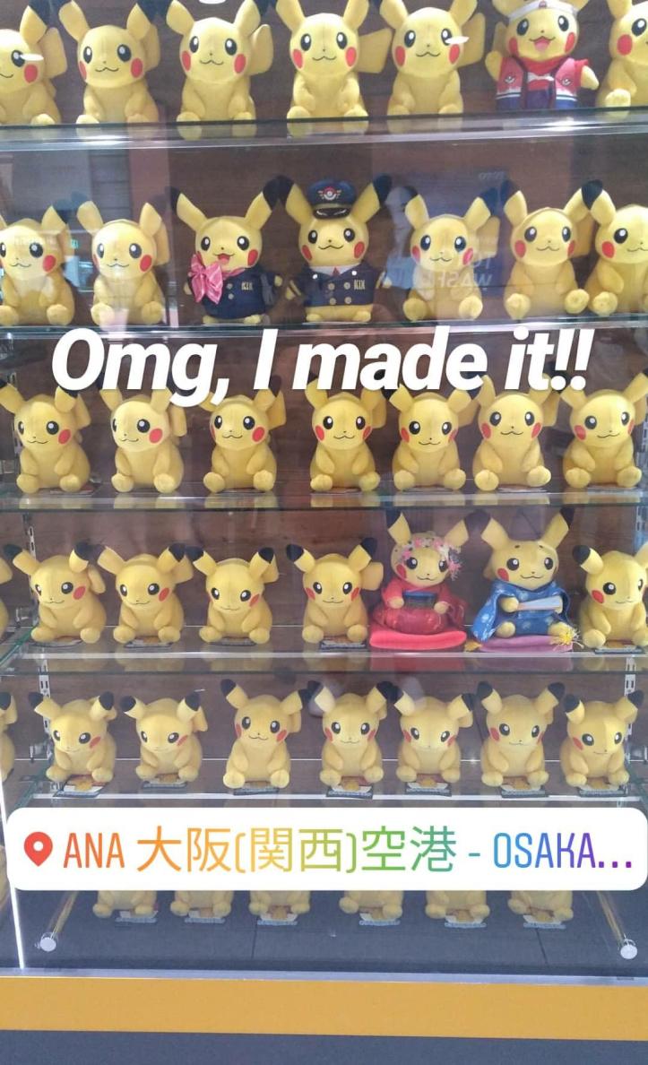 Tässä pari kuvaa Instagramin Storyistäni liittyen matkaani Osakan lentokentälle ja Tokioon. :D 