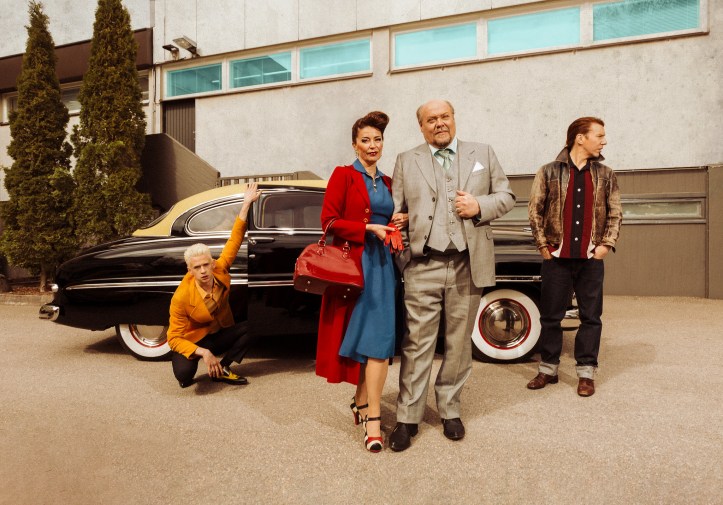 Kuvassa: Samuli Niittymäki, Kristiina Halttu, Hannu-Pekka Björkman ja Aku Hirviniemi. Kuva: Mitro Härkönen.