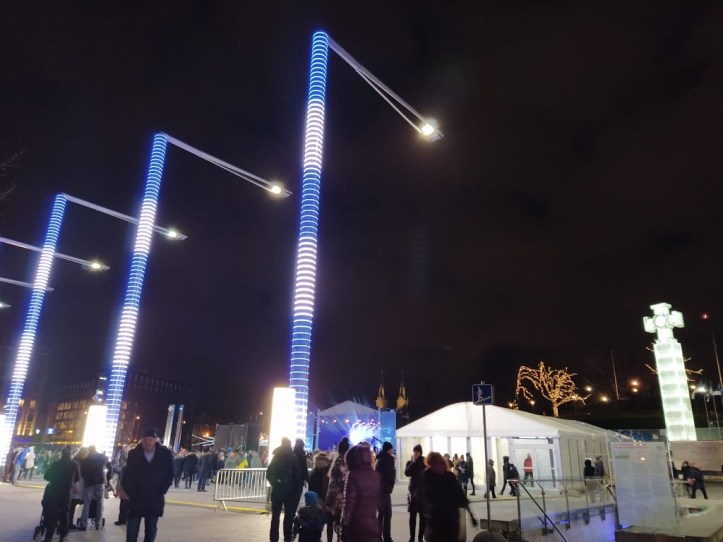 Vapauden aukio ennen ilotulitusta